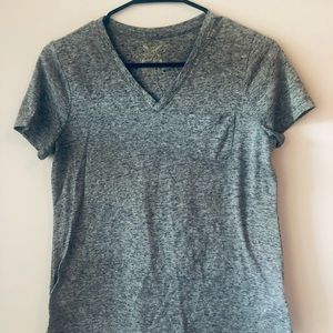 Gray short sleeve top